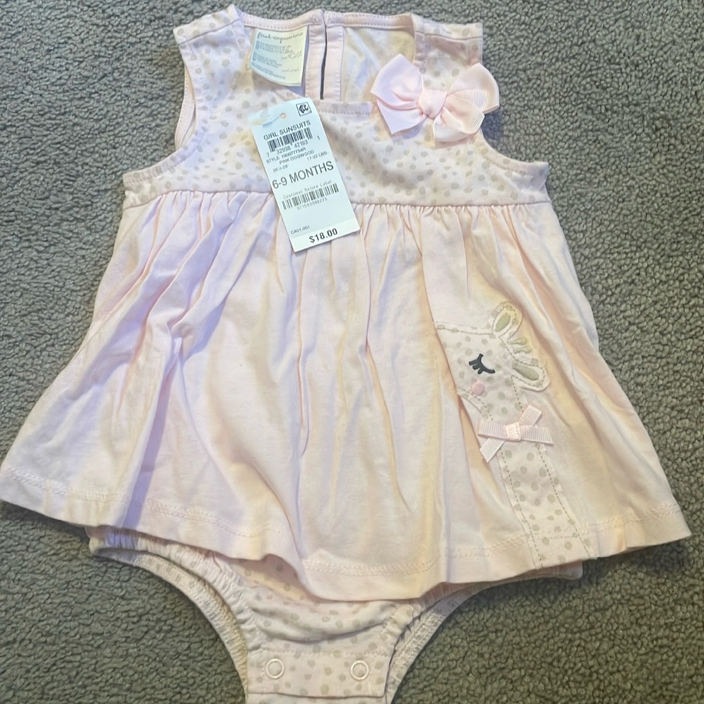 First impressions baby girl sun suit 6-9m NWT